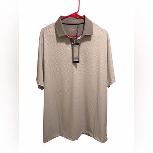 Walter Hagen P11 Golf Polo. Confetti Geo White. Size large. New with tags